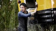 Clark saves a school bus in Man of Steel | Image via Apple TV